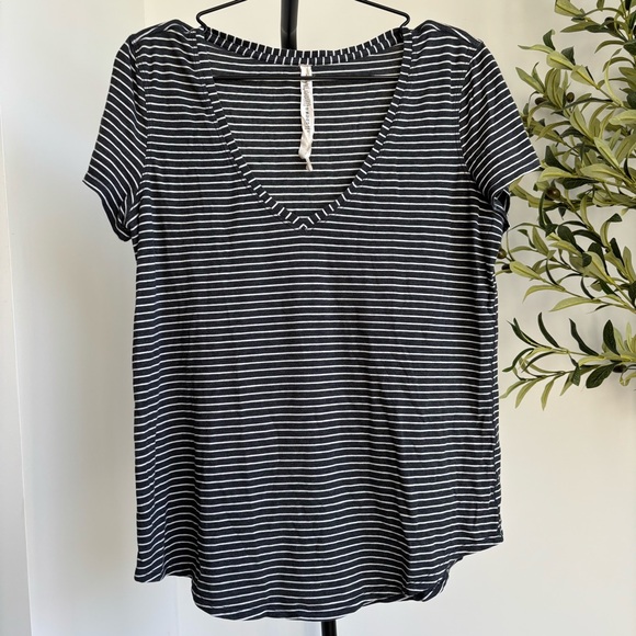lululemon athletica Tops - • [Lululemon] Striped V-Neck •